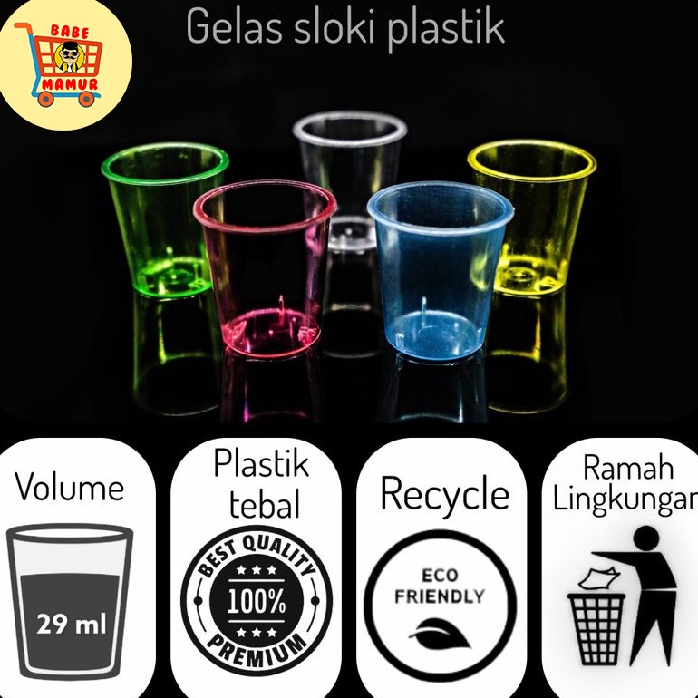 Promosi Menarik Gelas Sloki Plastik Shot  Shot Glass  Gelas Takar