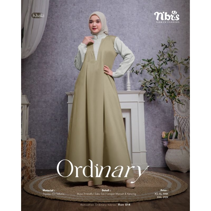 Ordinary Nibras RON 014 Gamis Nibras Khaki