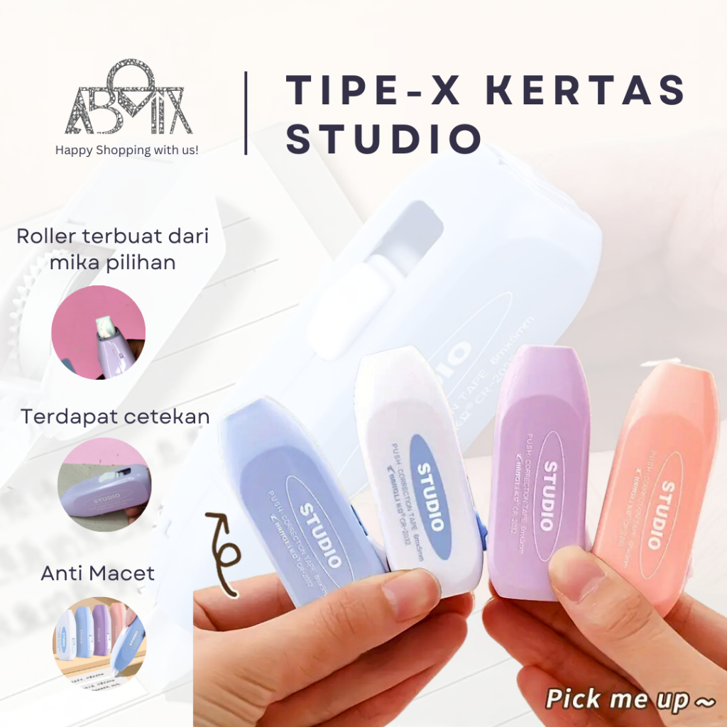 

CORRECTION TAPE CR-2032 Tipe X KERTAS /Pita penghapus kantor siswa / pita koreksi