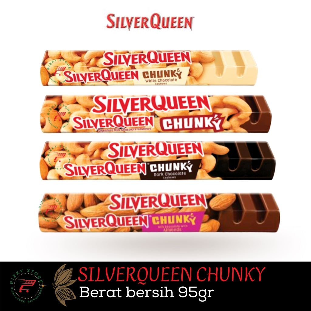 

INSTAN Chunky Bar SilverQueen cokelat 95 Gram Varian Mede / Almond