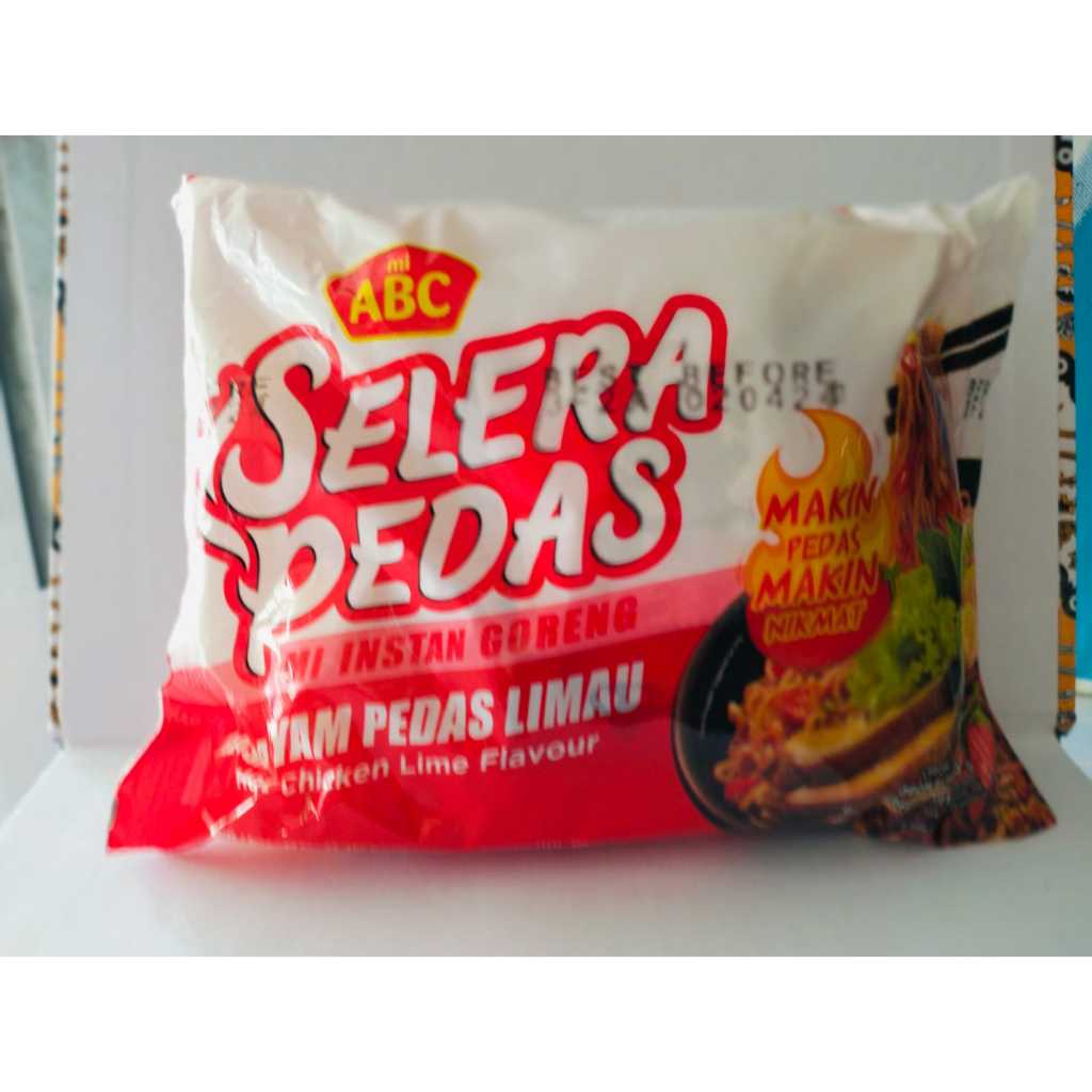 

MIE ABC SELERA PEDAS RASA AYAM PEDAS LIMAU 85G