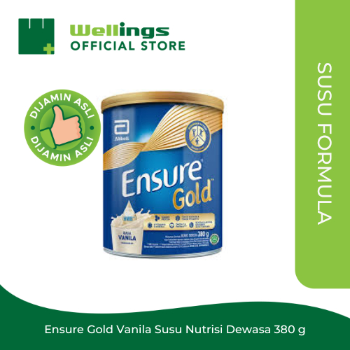 

Ensure Gold Vanilla Susu Dewasa Rendah Laktosa 380gr