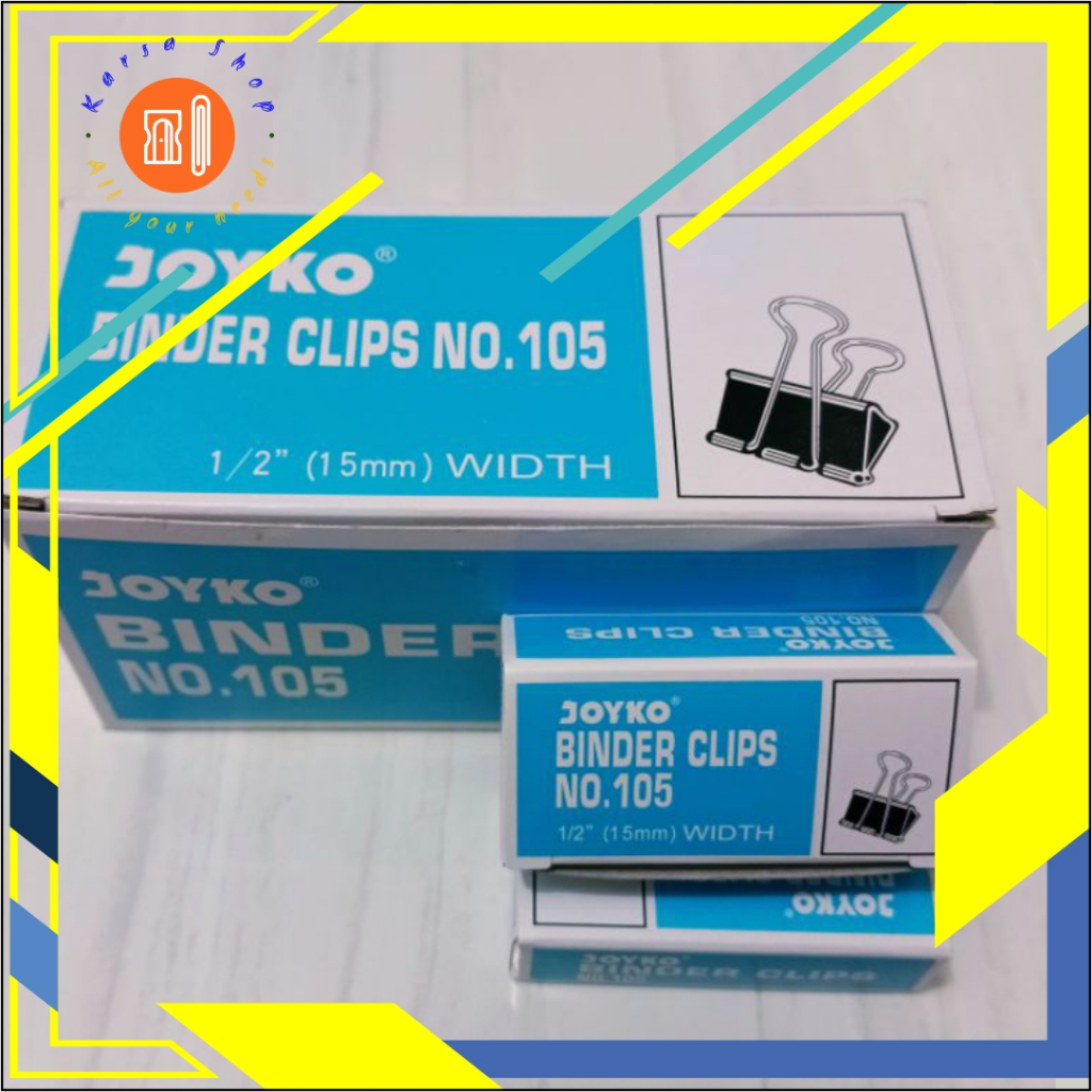 

Binder Klip Penjepit Kertas / Paper Clips - Joyko No. 105