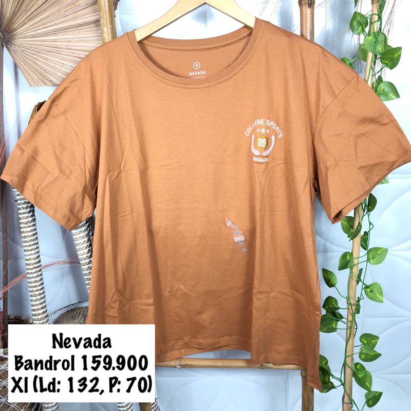 kaos lengan pendek wanita Brand Nevada