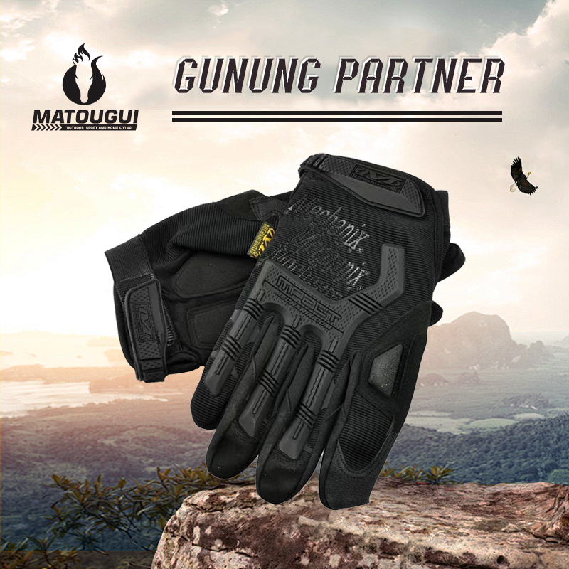 MATOYGUI SARUNG TANGAN OUTDOOR HALF FINGER TACTICAL MOTOR SEPEDA IMPOR ST-1