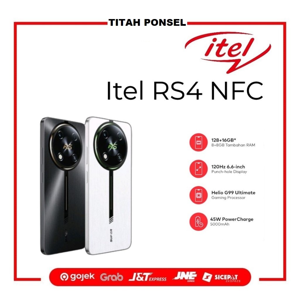 Hp Itel RS4 Ram 8GB Internal 128GB Garansi Resmi