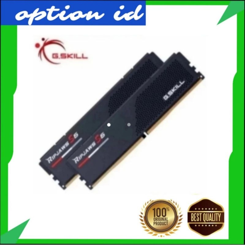 RAM GSkill RIPJAWS S5 64GB | G Skill 32GBx2 DDR5 6000 MHz J32G - Black
