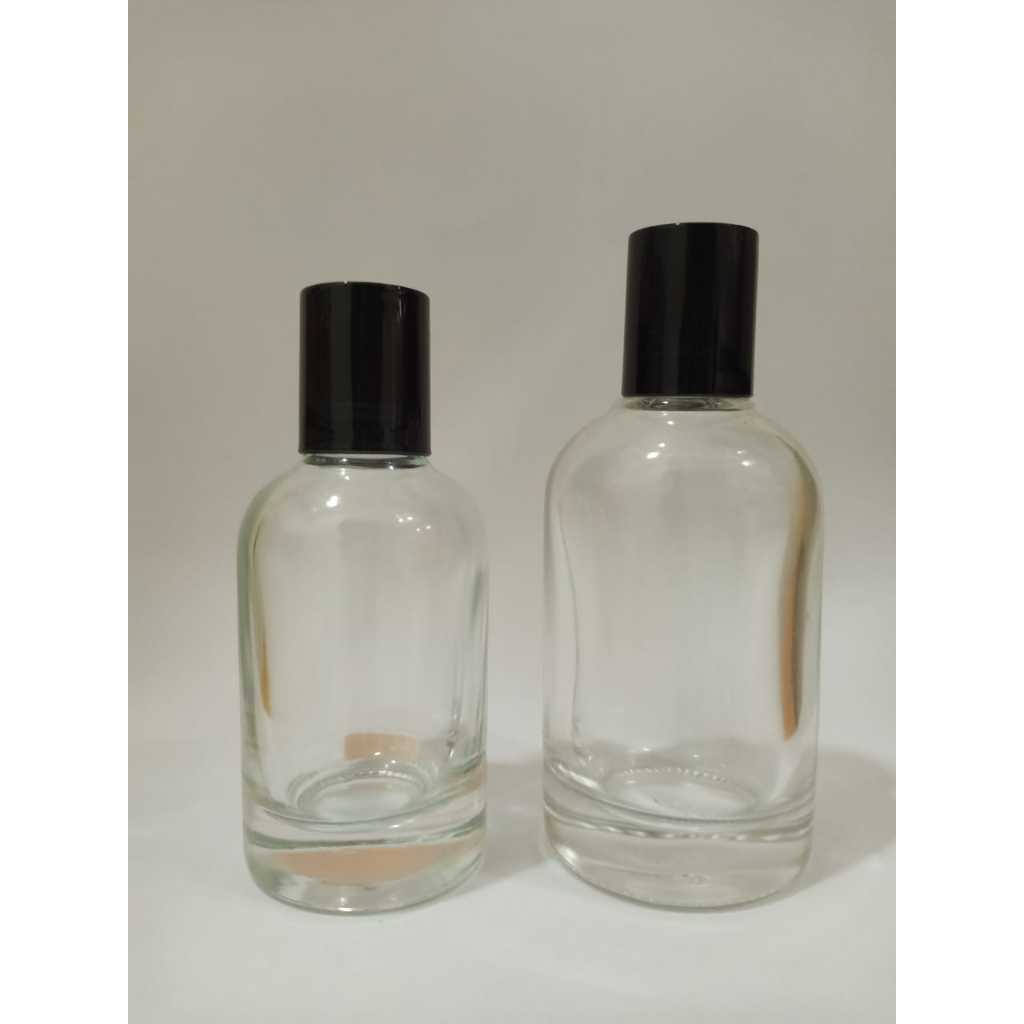 Botol Lelabo 30ml & 50ml semi press tutup hitam