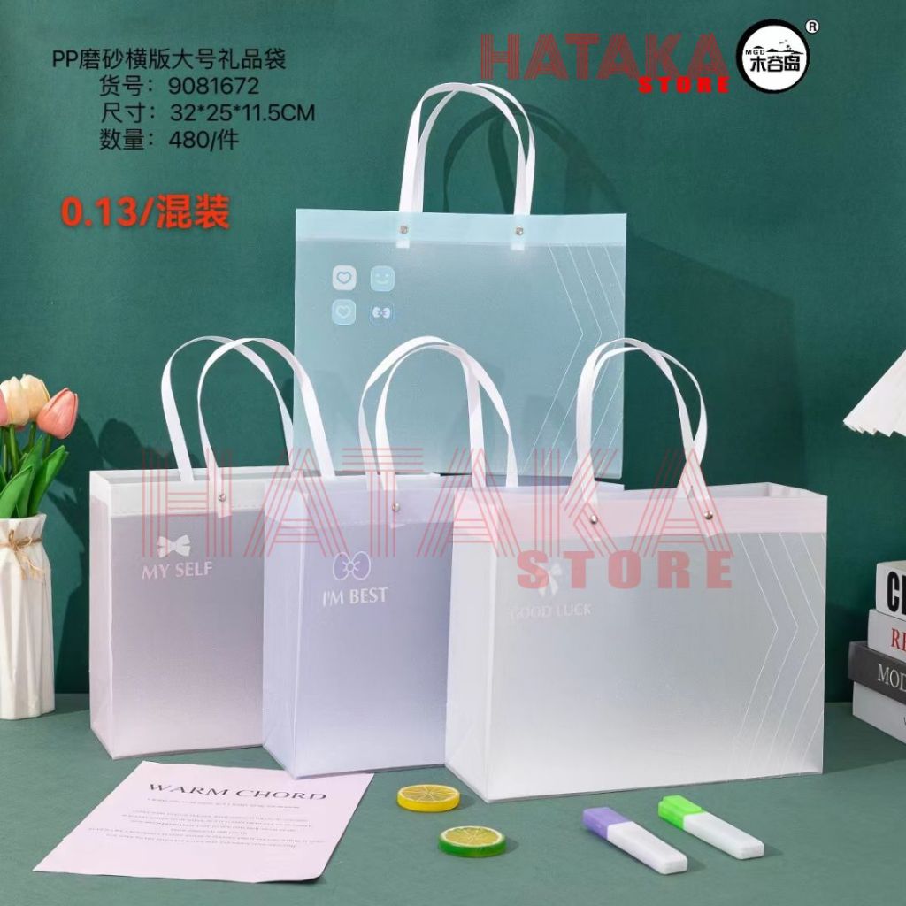 

Paper Bag Bening Paperbag Transparan Berbagai Macam Ukuran Tas Goodie Bag Souvenir
