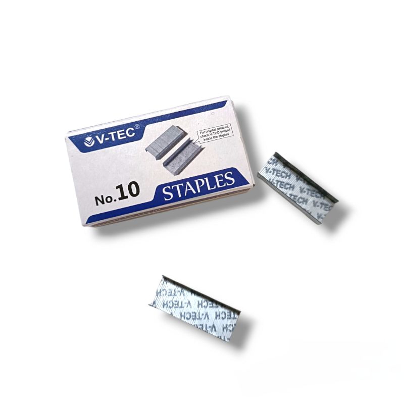 

staples kecil v-tec no. 10 / isi anak hekter box kecil no. 10