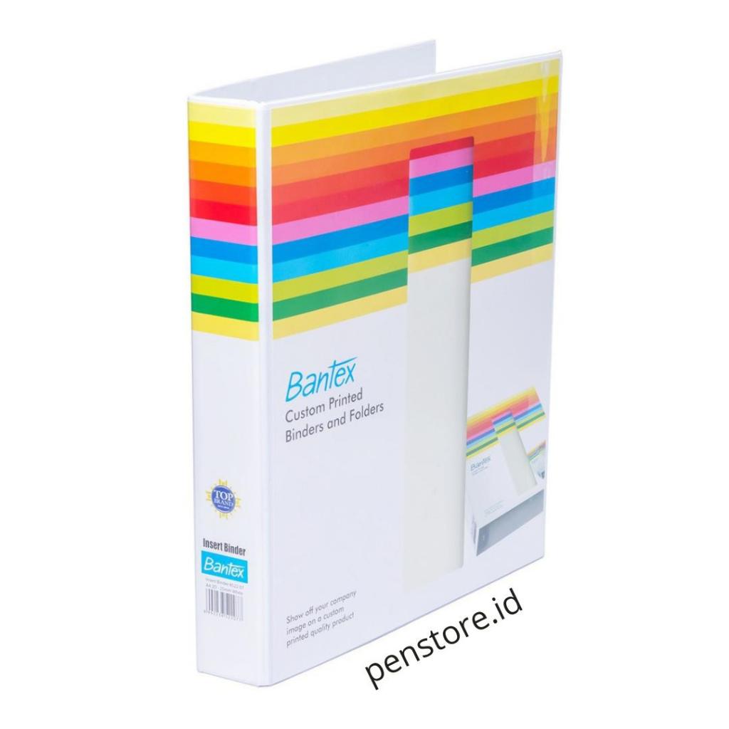 

(pcs) BANTEX Insert Ring Binder 2 ring 25mm A4 white 8522i 07
