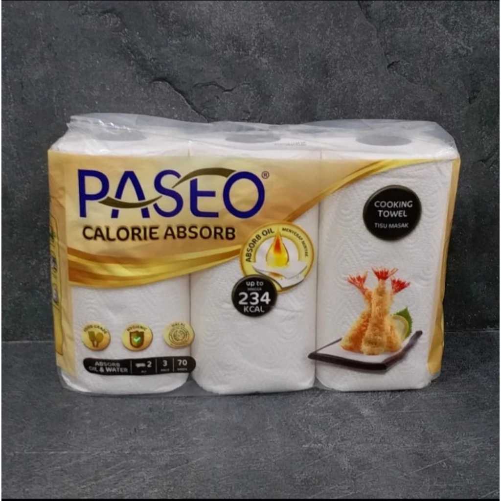 Tisue Paseo Towel Dapur Gulung Calorie Absorb 1 pak