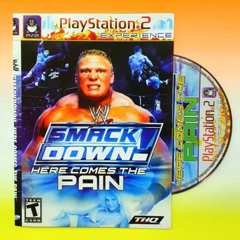 KASET CD GAME PS 2 SMACK DOWN PAIN TERLARIS - KASET GAME PLAYSTATION2 LENGKAP - KASET GAME PS 2 SMAC
