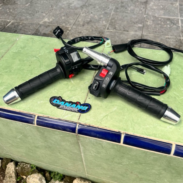 Gas Spontan KSR Full Set Holder Kiri Vixion Grip Octagon Jalu Stir Fu Adaptor Gas PNP CB GL MEGAPRO 