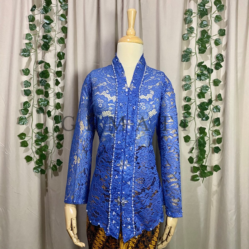 Kebaya Kartini Modern Eleena | Kebaya Kartini Brokat Lengan Panjang