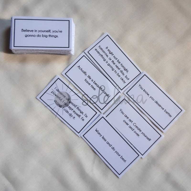 

Words of affirmation/Kata-kata afirmasi