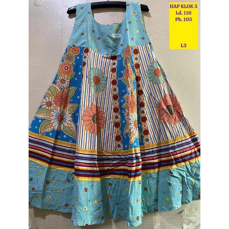 Dress Tanpa Lengan Kutung Jumbo Daster Hap Original Klok Tanpa Lengan Jumbo Singlet Yukensi Murah Me