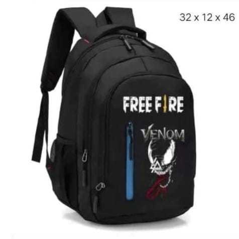 TAS SEKOLAH ANAK LAKI-LAKI VENOM FF SCHOOL - Tas Ransel Anak Laki-laki Backpack Terbaru