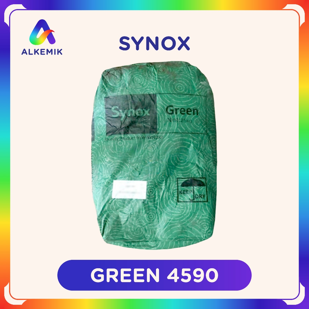 Synox Green 4590 - Hijau - 25kg - Iron Oxide / Pigment / Verf / Oker