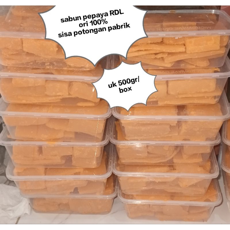 Sabun Pepaya Kiloan Sisa Potongan Pabrik 500gr