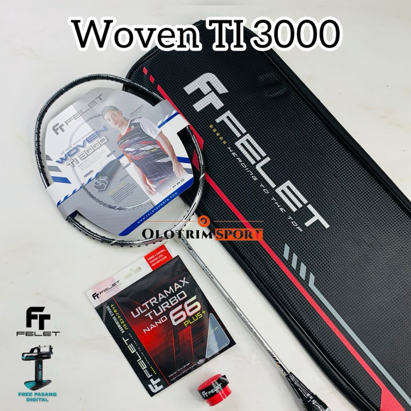 Raket Badminton Felet Woven TI 3000 TI3000 ORIGINAL