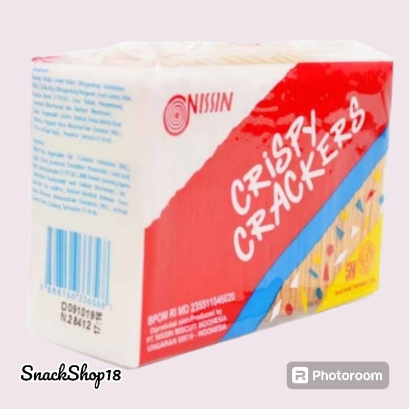 

Nissin Crispy Crackers Rasa keju 1 pack @ 250 gram