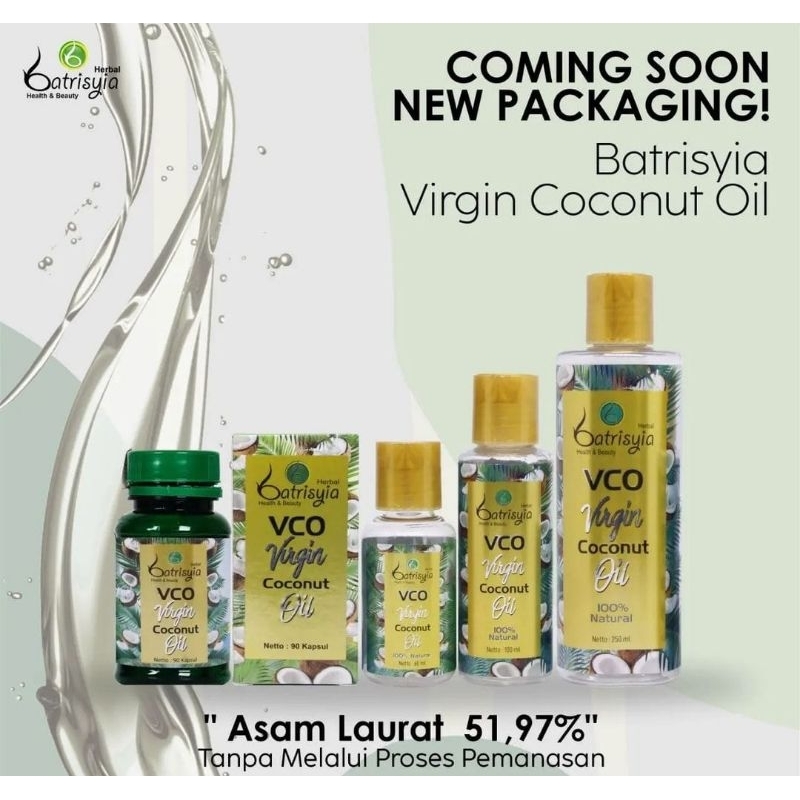 VCO (Virgin Coconut Oil) Batrisyia / Minyak Kelapa Murni / Vco 250ml batrisyia / VCO 100ml batrisyia