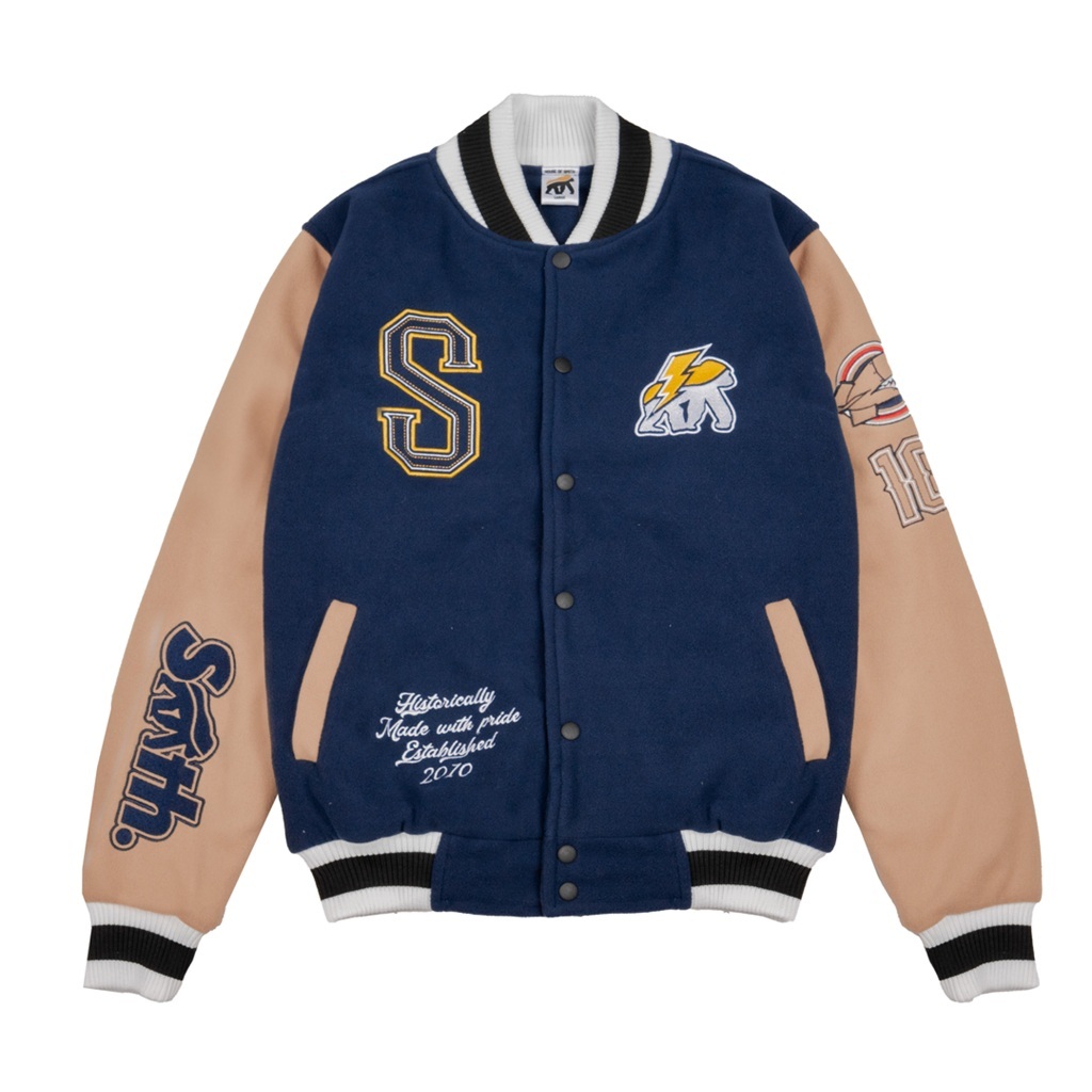 House of Smith Bdg Jaket Varsity Pria - New Chamsity #8