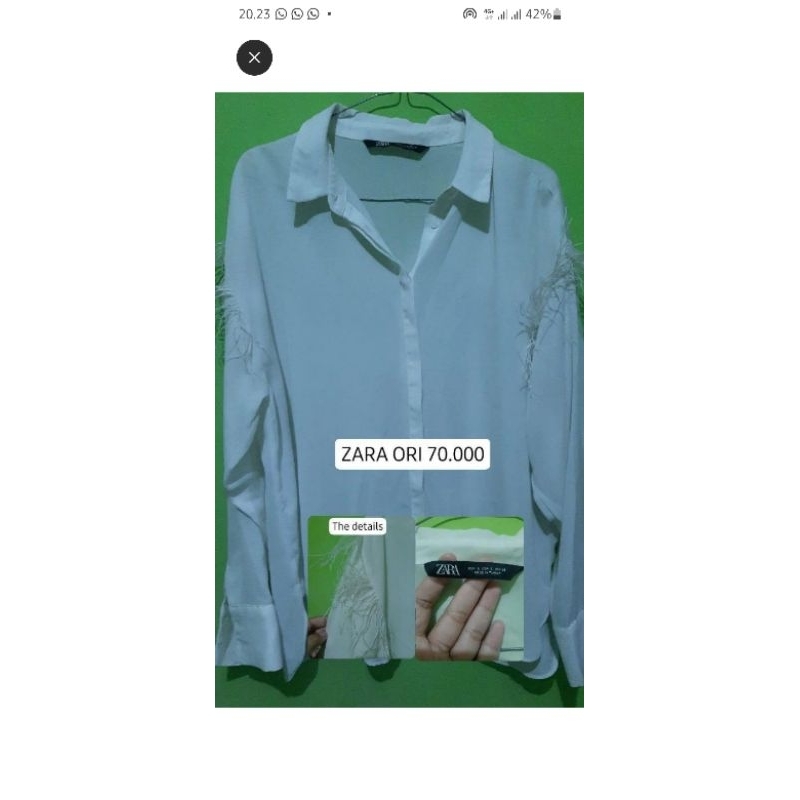 kemeja zara original