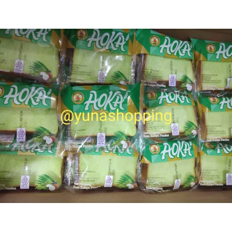 

Aoka roti panggang rasa kelapa pandan 4pc @65g