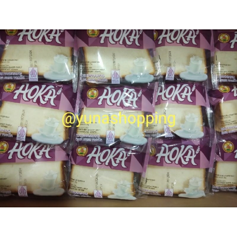 

Aoka roti panggang rasa susu vanila 4pc@ 65g