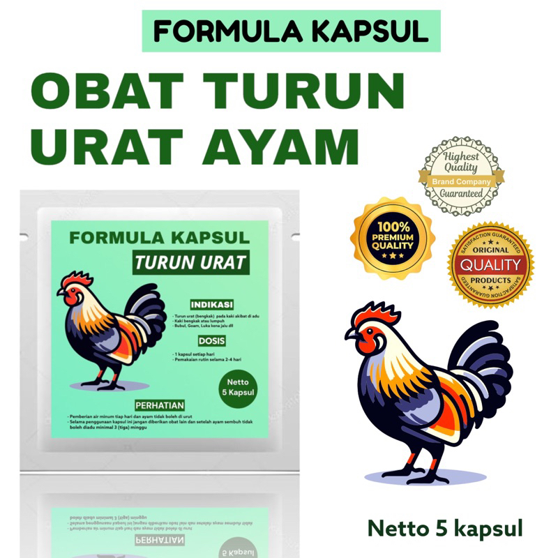 obat turun urat ayam formula kapsul obat kaki ayam anti snot bengkak pincang lumpuh mencegah turun u