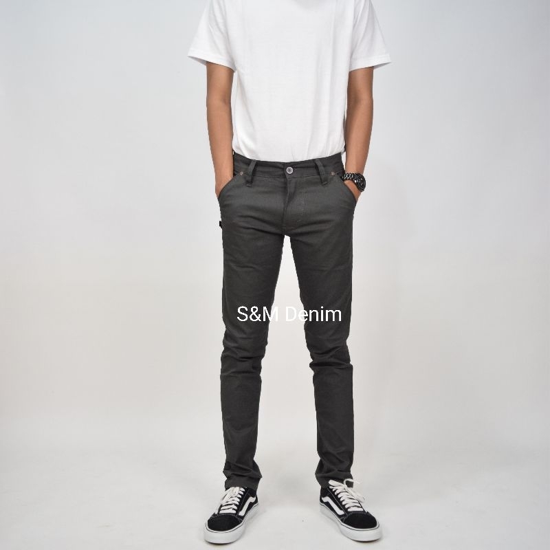 FourDenim-Celana chino panjang pria/Celana chino premium Streatch/Celana chino jumbo
