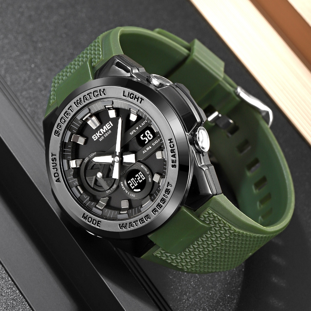 SKMEI 2105 Jam Tangan Pria Digital Analog Sport Watch Anti Air 5 Bar MGOS-3