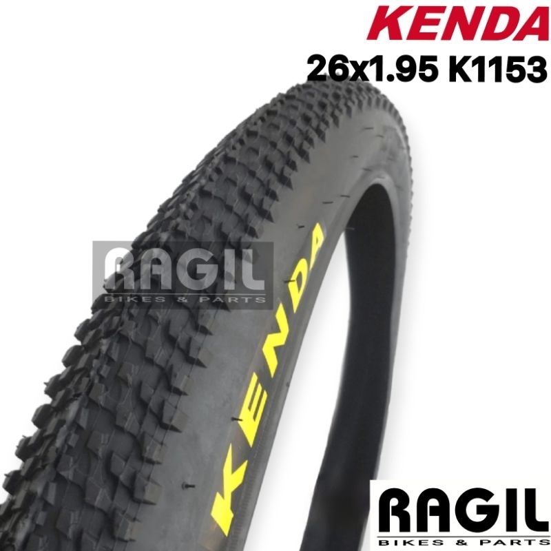 BAN LUAR SEPEDA 26 x 1.95 KENDA K1153 SMALL BLOCK 26x1.95 MTB FEDERAL COMMUTER BIKE ASPAL ROAD HITAM
