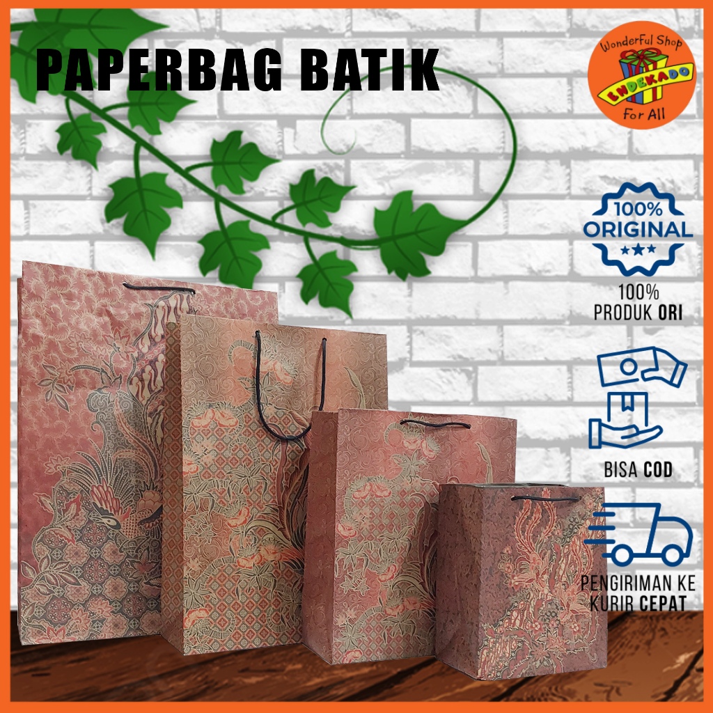 

Paper Bag Batik, Tas Kertas Motif Batik MAKASSAR !