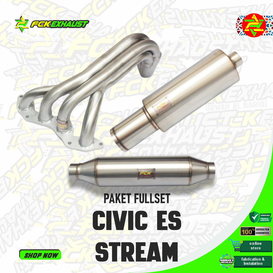 FCK Full System Honda Stream Civic ES 4-1 Knalpot Mobil Racing