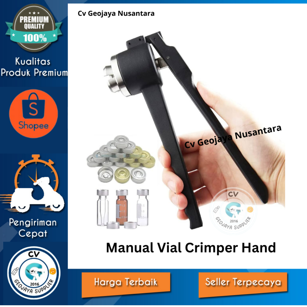 Promo Crimper Botol Vial 13 mm -  Alat Praktis untuk Penyegelan Tutup Botol Manual