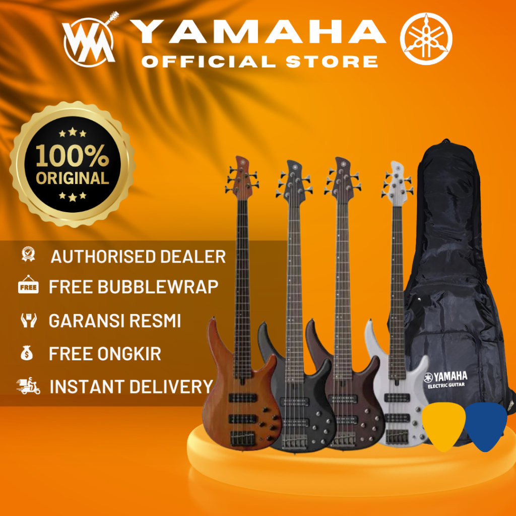Yamaha TRBX505 Bass Elektrik TRBX 505 / TRBX-505 All Varian + SOFTCASE & 2PICK
