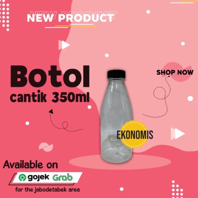 Botol cantik 35ml isi 5 pcs free packing kardus a H4L3