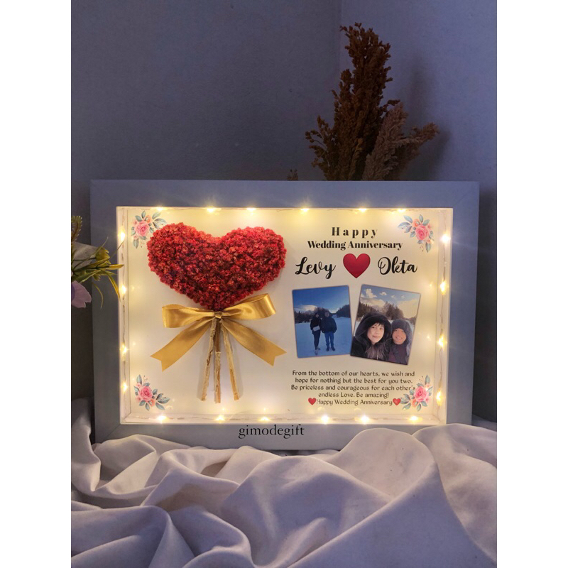 Bingkai Foto 3D frame ukuran 10rs hadiah birthday wisuda anniversary