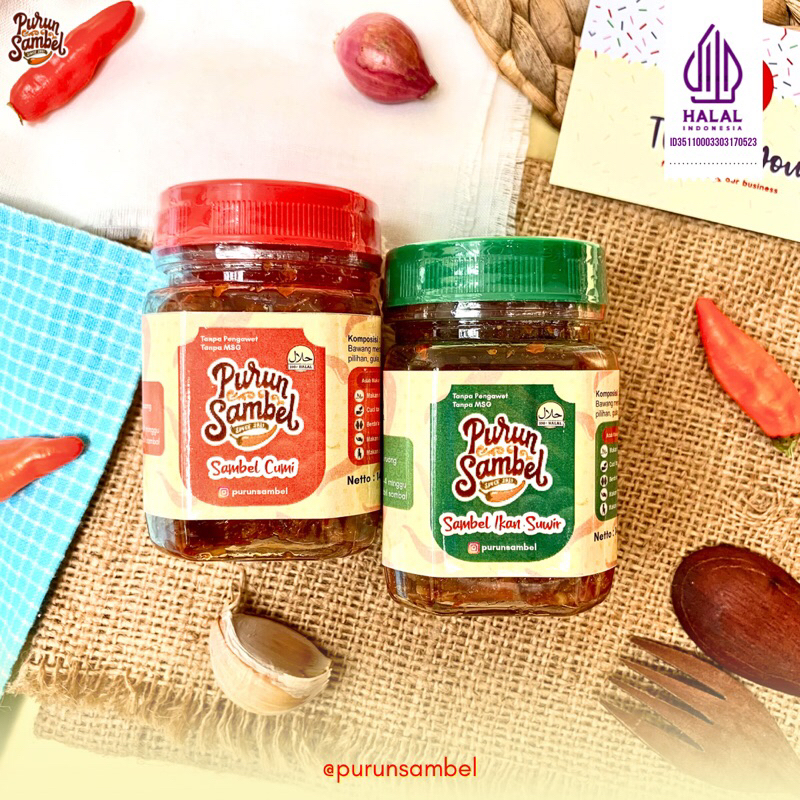 

Purun Sambel Double Sambal Cumi dan Sambal Ikan Suir 145 gr Sambal Pindang