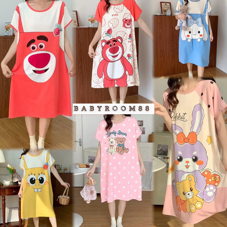 Viral BABYROOM88 DASTER SPANDEK KOREA JUMBO IMPORT MOTIF LUCU MURAH