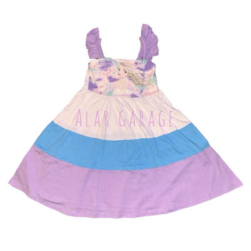 Kids Icon - Dress Frozen Disney usia 3-7 Tahun [Preloved]