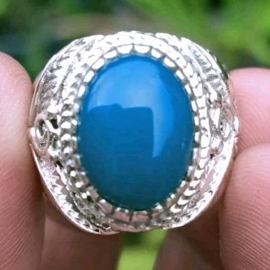 Cincin Batu Bacan Doko Bluish Super