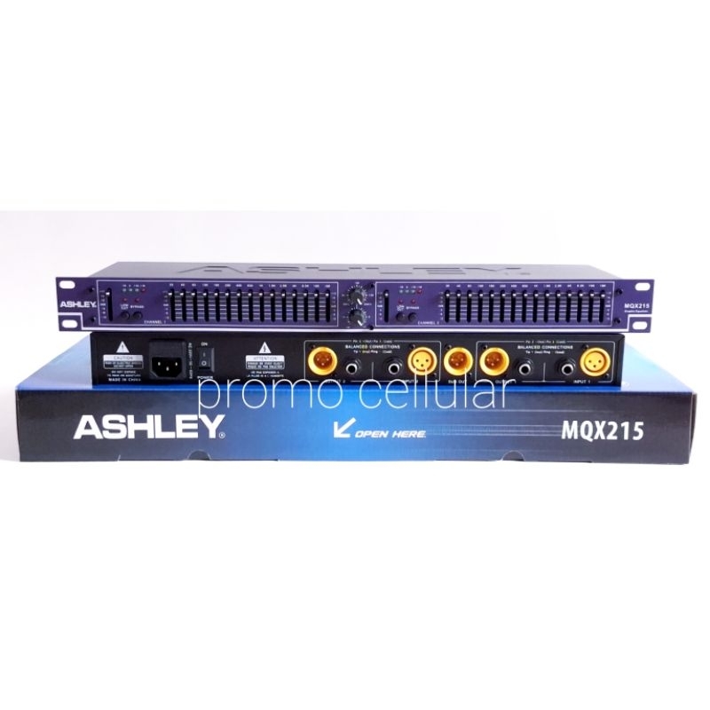 Equalizer Ashley MQX215 MQX 215 ( 2 x 15 Channel ) Original
