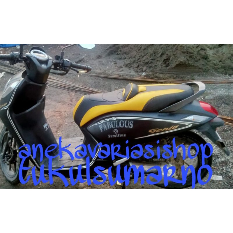 kulit jok custom Genio.aksesoris motor