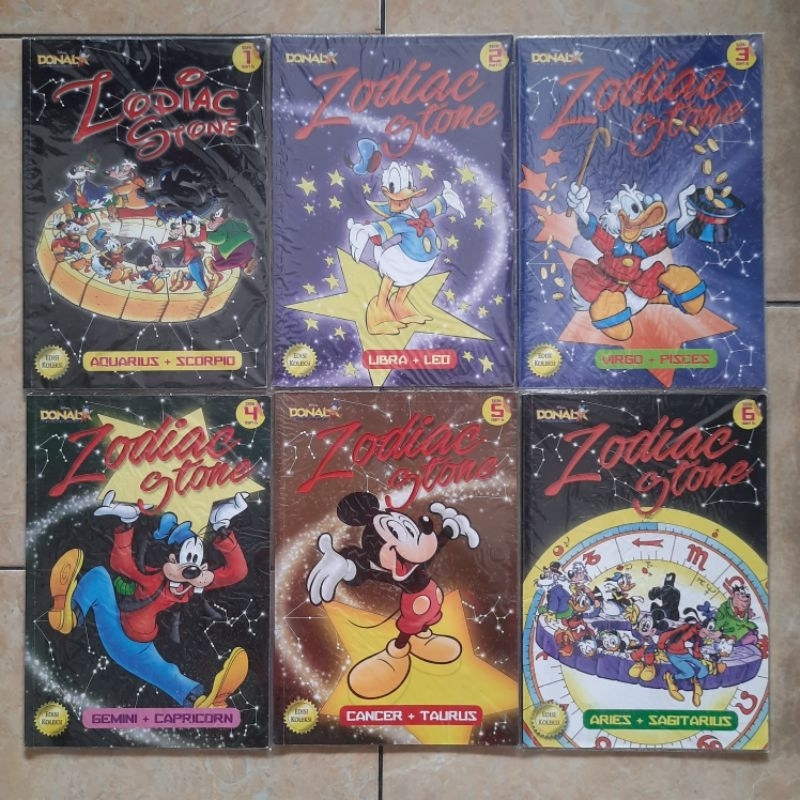 Komik Donal Bebek Fullset Zodiac Stone 1-6 Tamat Edisi Koleksi Kolpri