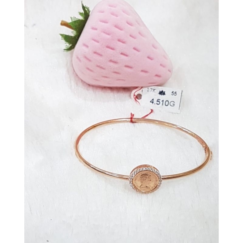 Gelang bangle emas 75 dollar