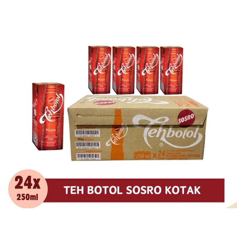 

Teh Botol Sosro 250ml Kotak 1 dus isi 24pcs